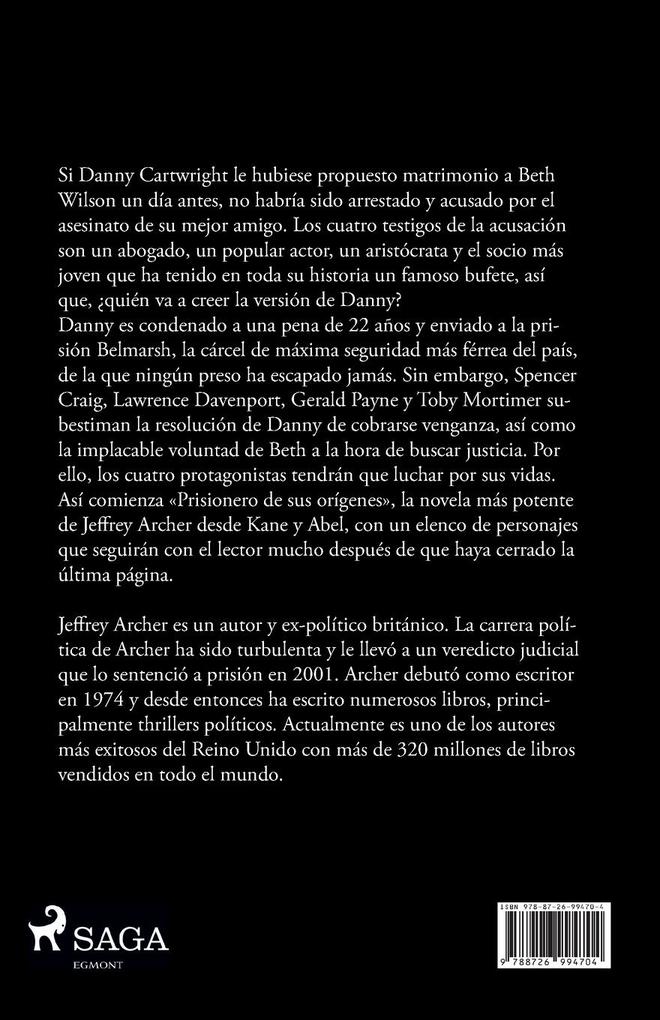 Weitere Ansicht: Prisionero de sus orígenes | Jeffrey Archer