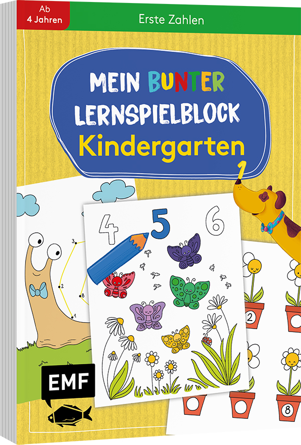 Produktbild: Mein bunter Lernspielblock - Kindergarten: Erste Zahlen