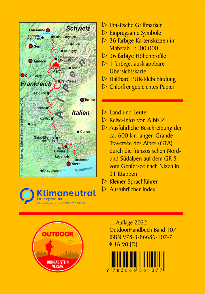 Weitere Ansicht: Frankreich: GR 5 Genfersee - Nizza Grande Traversée des Alpes (GTA) | Raffaele Nostitz