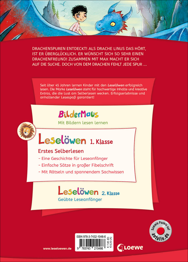 Weitere Ansicht: Leselöwen 1. Klasse - Drachenfreund gesucht! (Großbuchstabenausgabe) | Stütze & Vorbach