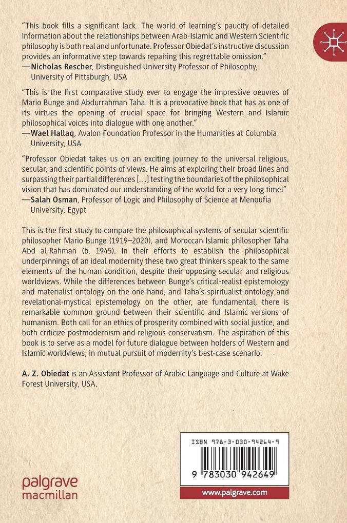 Weitere Ansicht: Modernity and the Ideals of Arab-Islamic and Western-Scientific Philosophy | A. Z. Obiedat