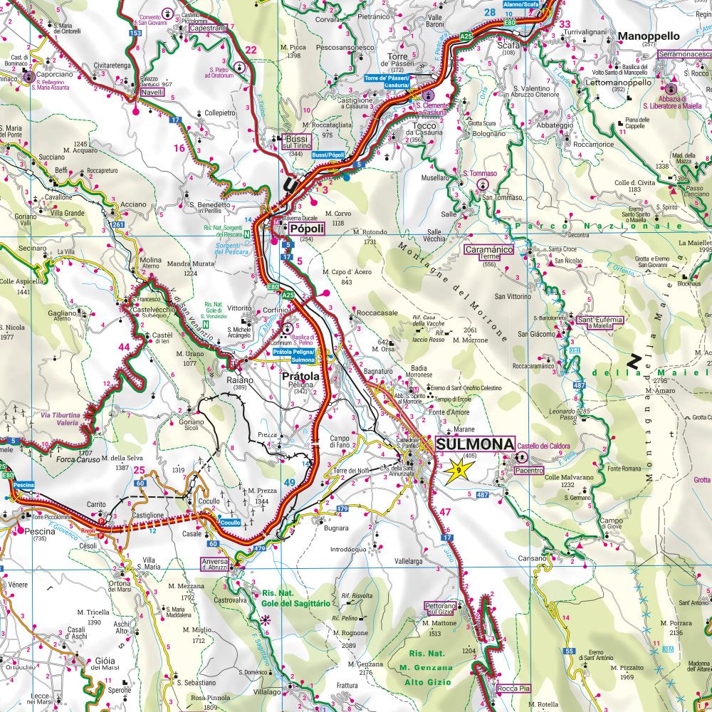 Weitere Ansicht: freytag & berndt Straßenkarte Abruzzen - Molise 1:150.000