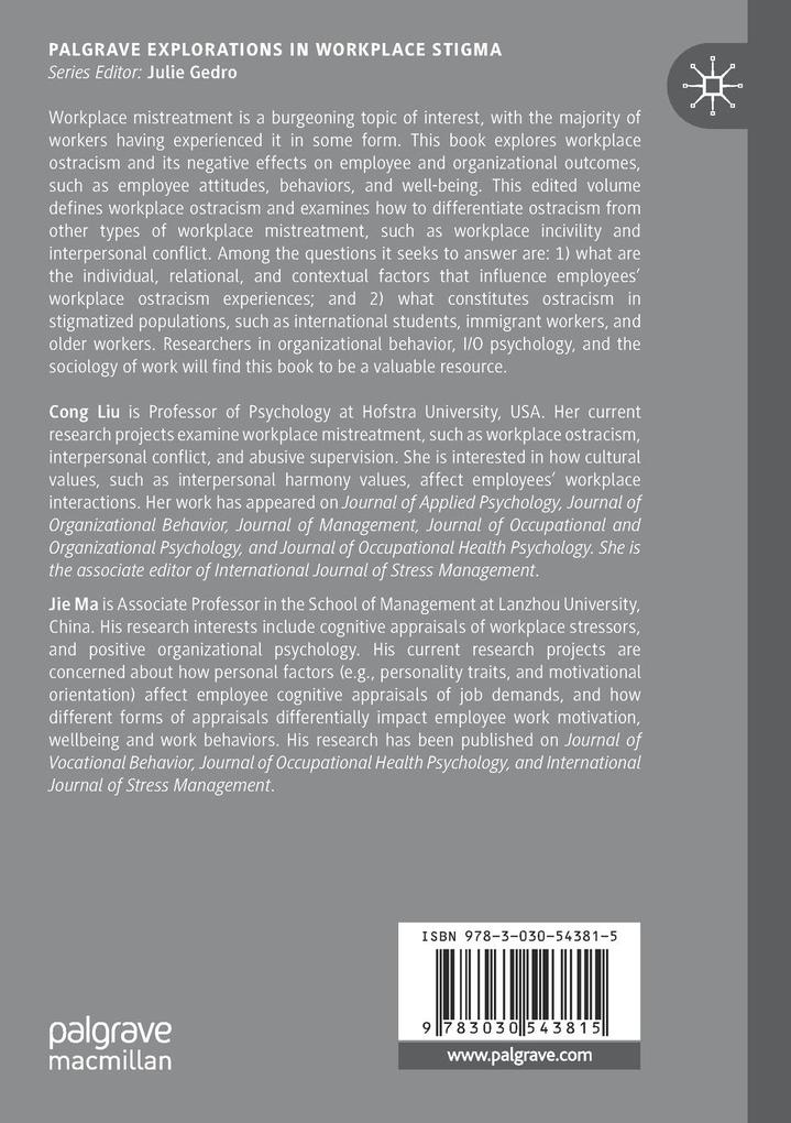 Weitere Ansicht: Workplace Ostracism