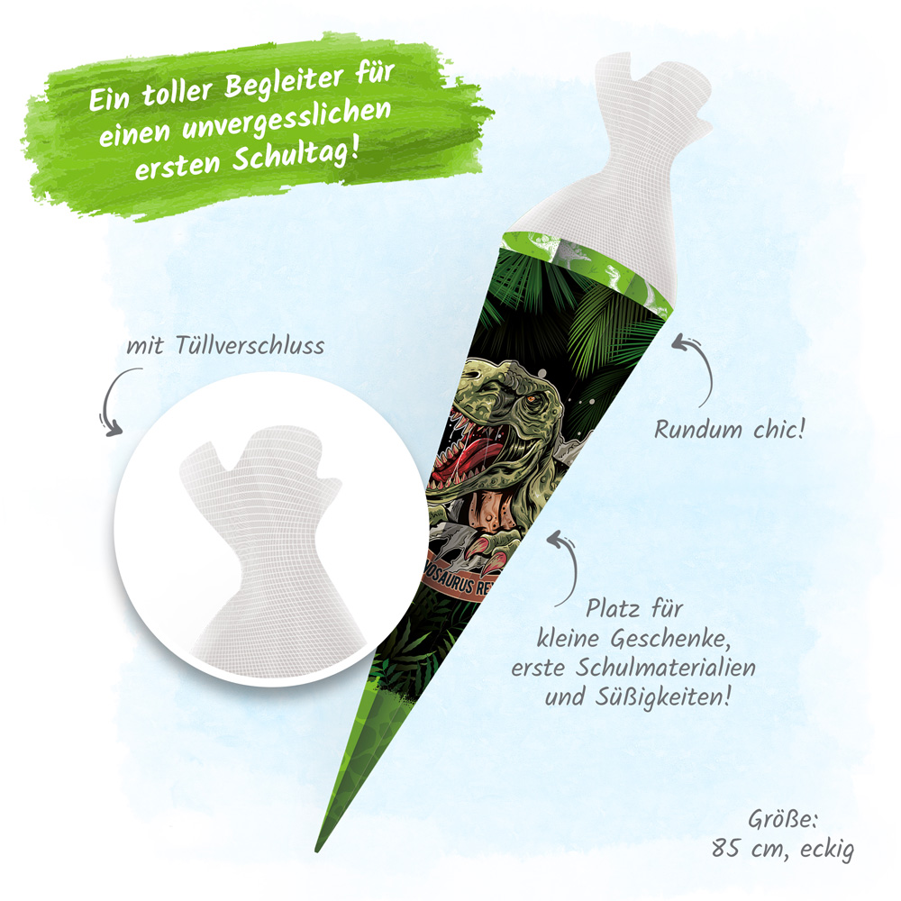 Weitere Ansicht: Trötsch Schultüte 85 cm Dino