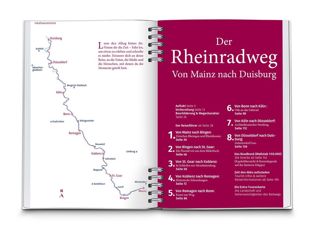 Weitere Ansicht: KOMPASS Radreiseführer Rheinradweg von Mainz bis Duisburg | Julia Bihar