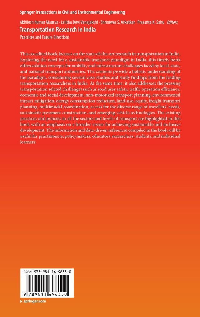 Weitere Ansicht: Transportation Research in India