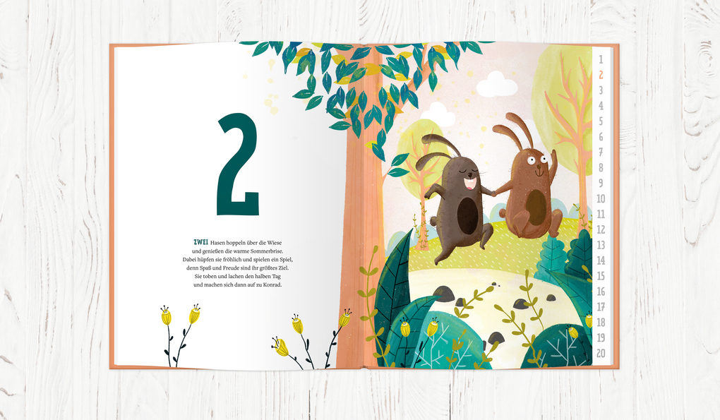 Weitere Ansicht: 1-2-3 kommt ein Hase vorbei | Franziska Frey