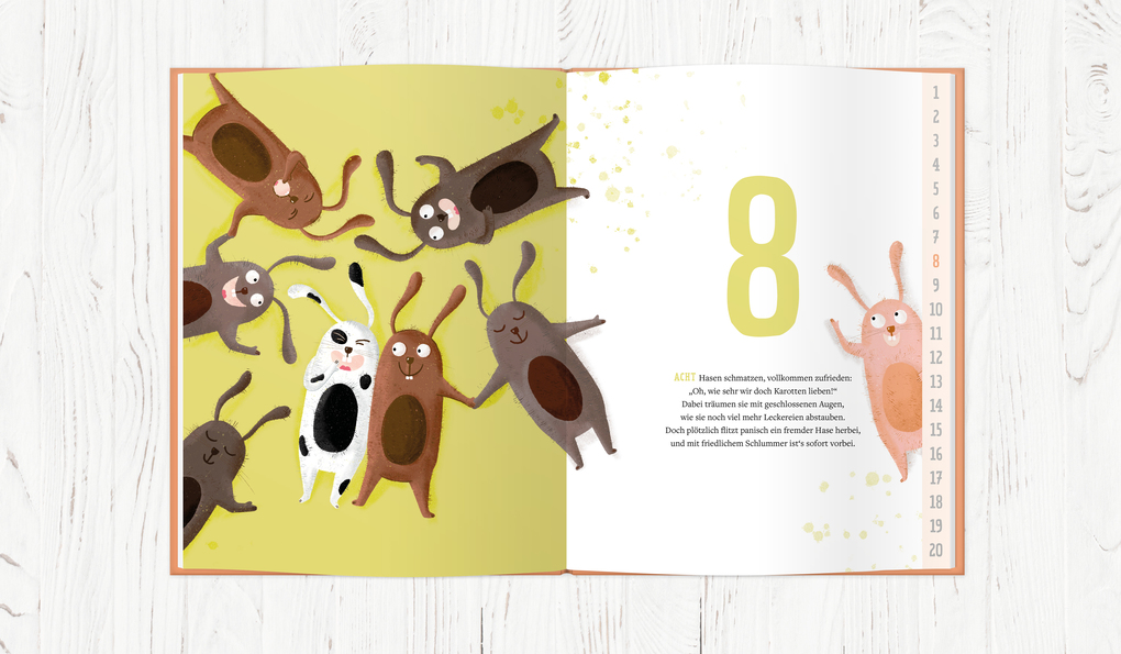 Weitere Ansicht: 1-2-3 kommt ein Hase vorbei | Franziska Frey