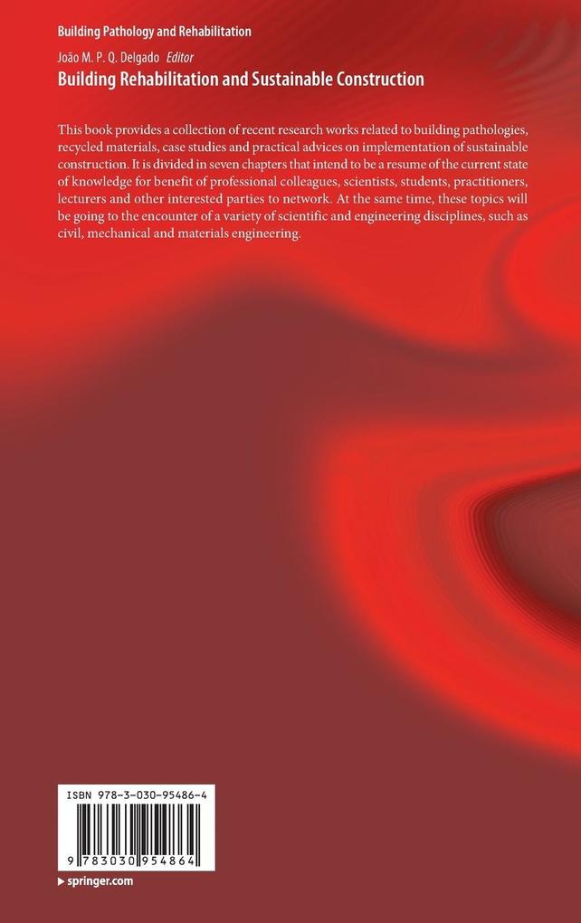 Weitere Ansicht: Building Rehabilitation and Sustainable Construction