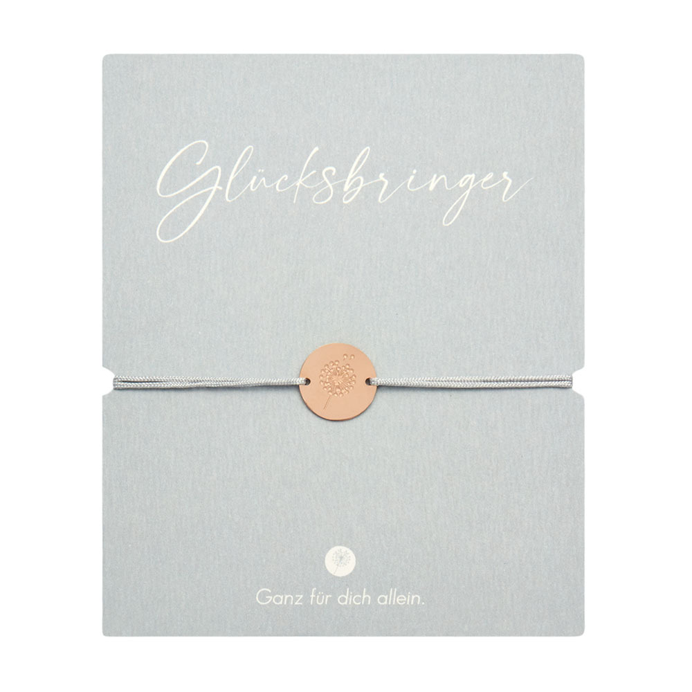 Produktbild: Armband - "Glücksbringer" - rosévergoldet - Pusteblume
