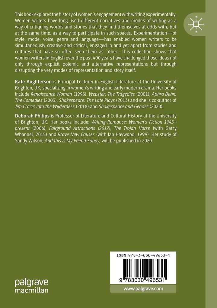 Weitere Ansicht: Women Writers and Experimental Narratives