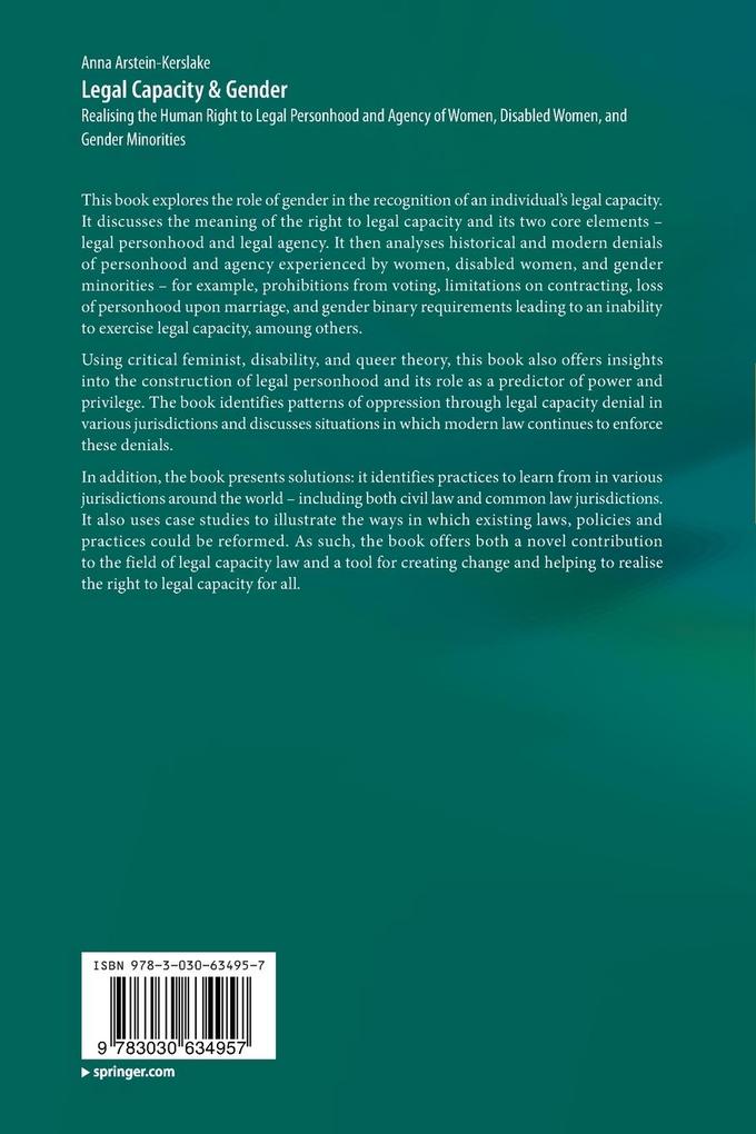Weitere Ansicht: Legal Capacity & Gender | Anna Arstein-Kerslake