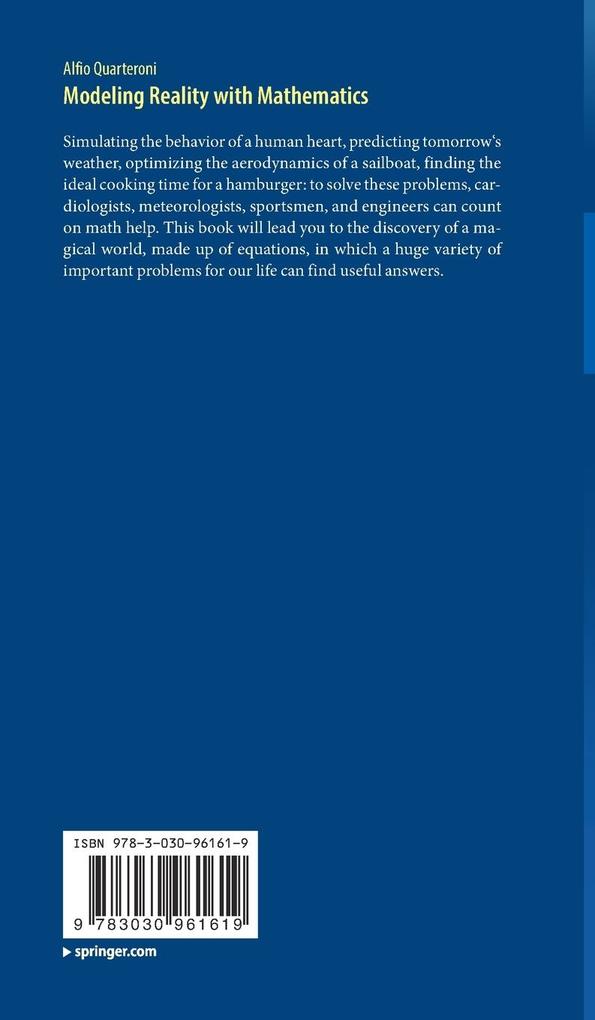 Weitere Ansicht: Modeling Reality with Mathematics | Alfio Quarteroni
