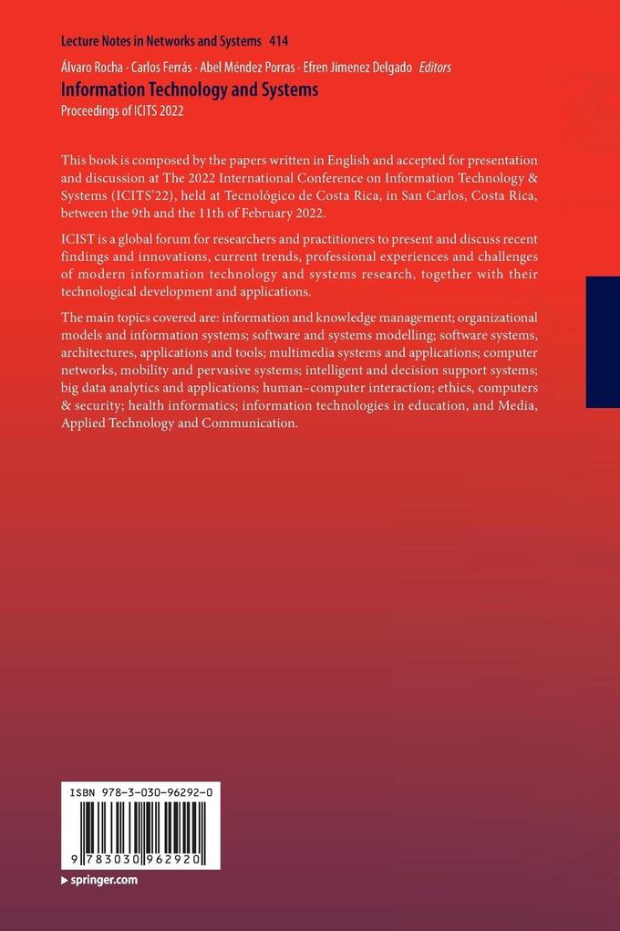 Weitere Ansicht: Information Technology and Systems