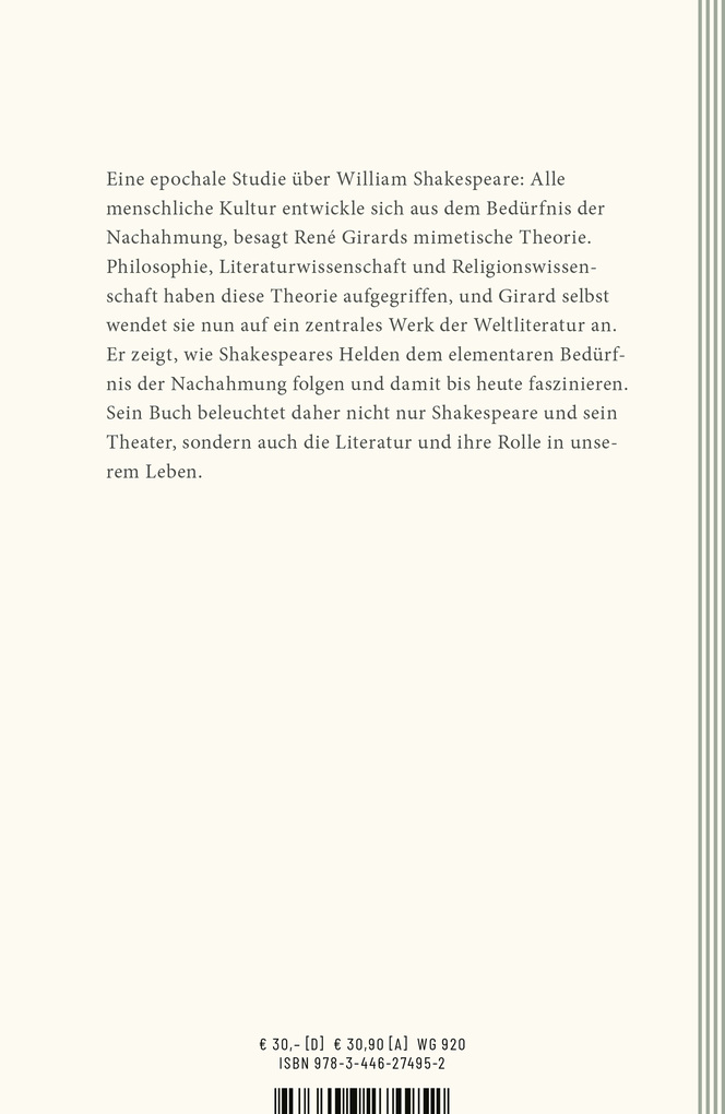 Weitere Ansicht: Shakespeare | René Girard