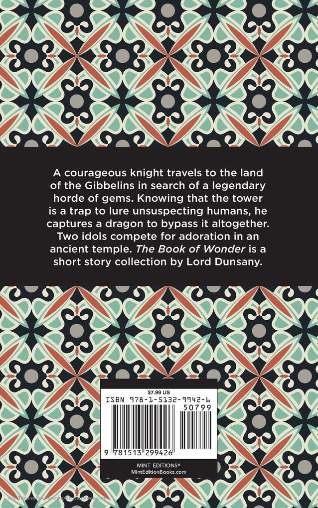 Weitere Ansicht: The Book of Wonder | Lord Dunsany