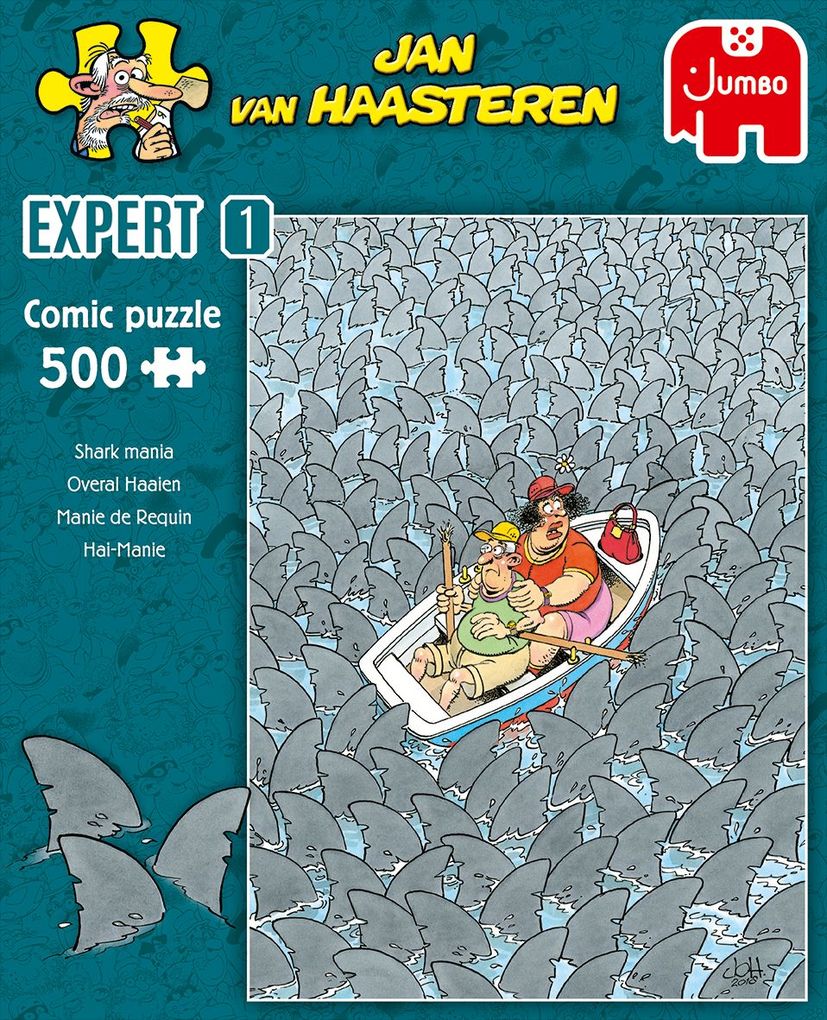 Produktbild: Jan van Haasteren Expert- Hai-Wahnsinn - 500 Teile