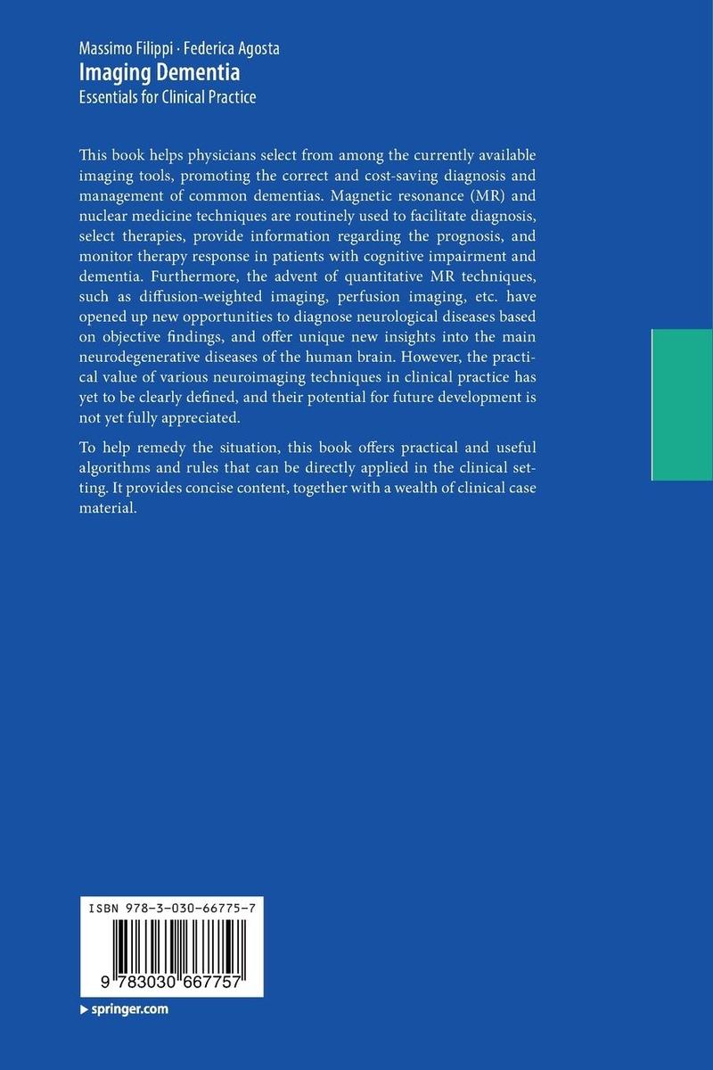 Weitere Ansicht: Imaging Dementia | Massimo Filippi, Federica Agosta