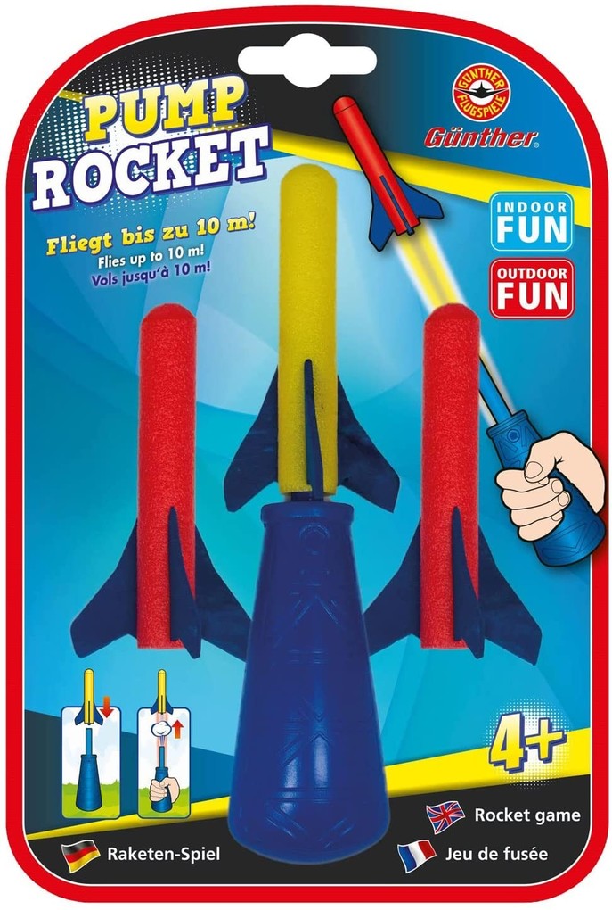 Weitere Ansicht: Paul Günther 1557 - PUMP ROCKET Raketen-Spiel, Schaumstoff, 3-teilig