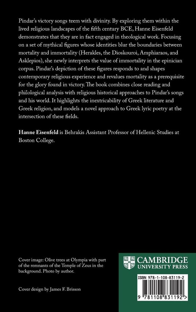 Weitere Ansicht: Pindar and Greek Religion | Hanne Eisenfeld