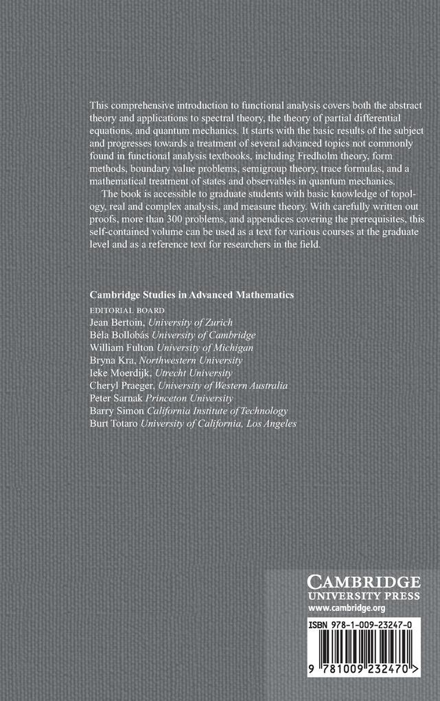 Weitere Ansicht: Functional Analysis | Jan Van Neerven