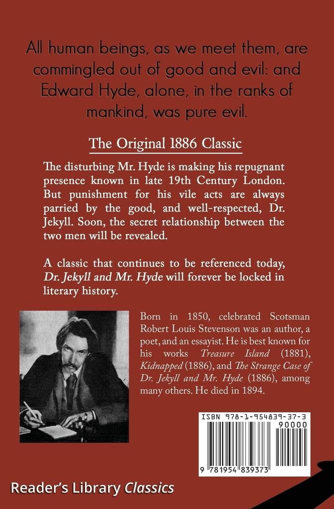 Weitere Ansicht: Dr. Jekyll and Mr. Hyde - the Original 1886 Classic (Reader's Library Classics) | Robert Louis Stevenson