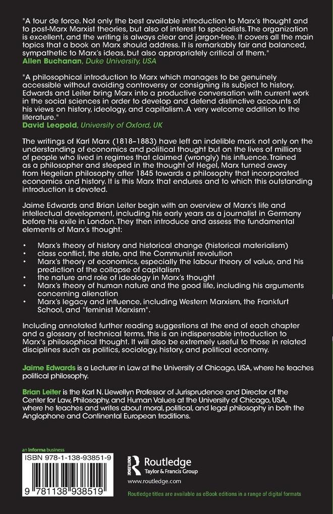 Weitere Ansicht: Marx | Jaime Edwards, Brian Leiter