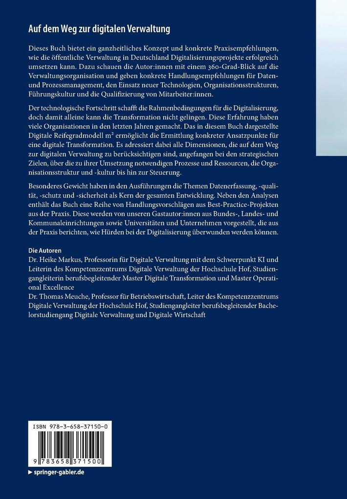 Weitere Ansicht: Auf dem Weg zur digitalen Verwaltung | Heike Markus, Thomas Meuche