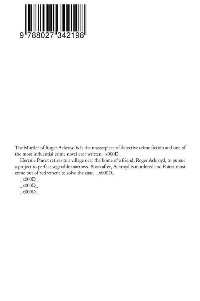 Weitere Ansicht: The Murder of Roger Ackroyd | Agatha Christie