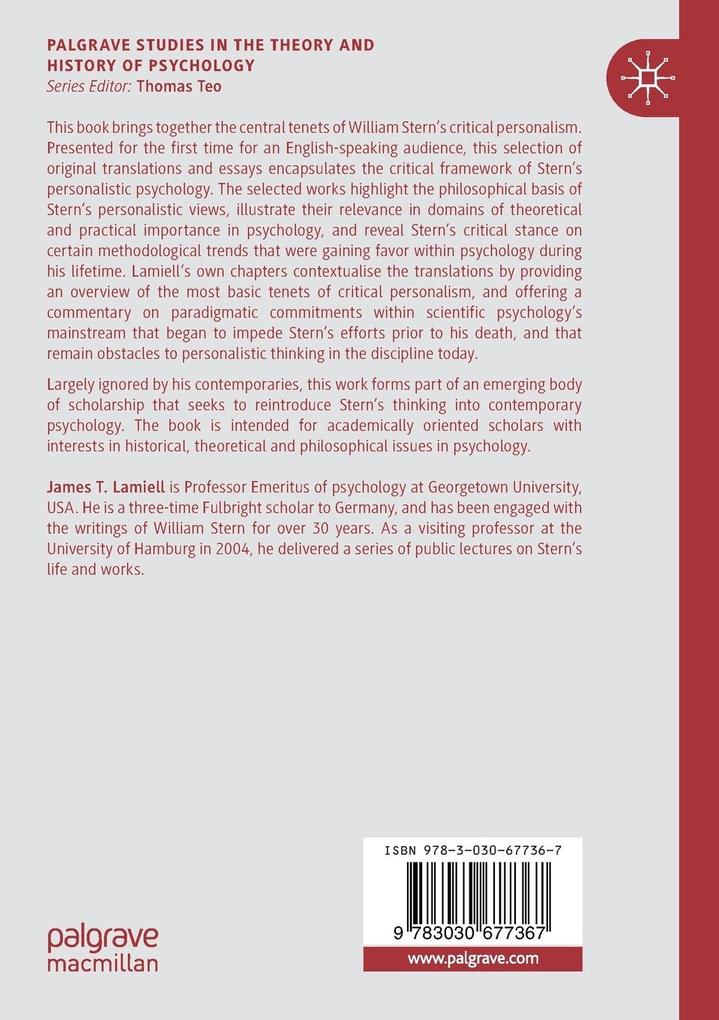 Weitere Ansicht: Uncovering Critical Personalism | James T. Lamiell