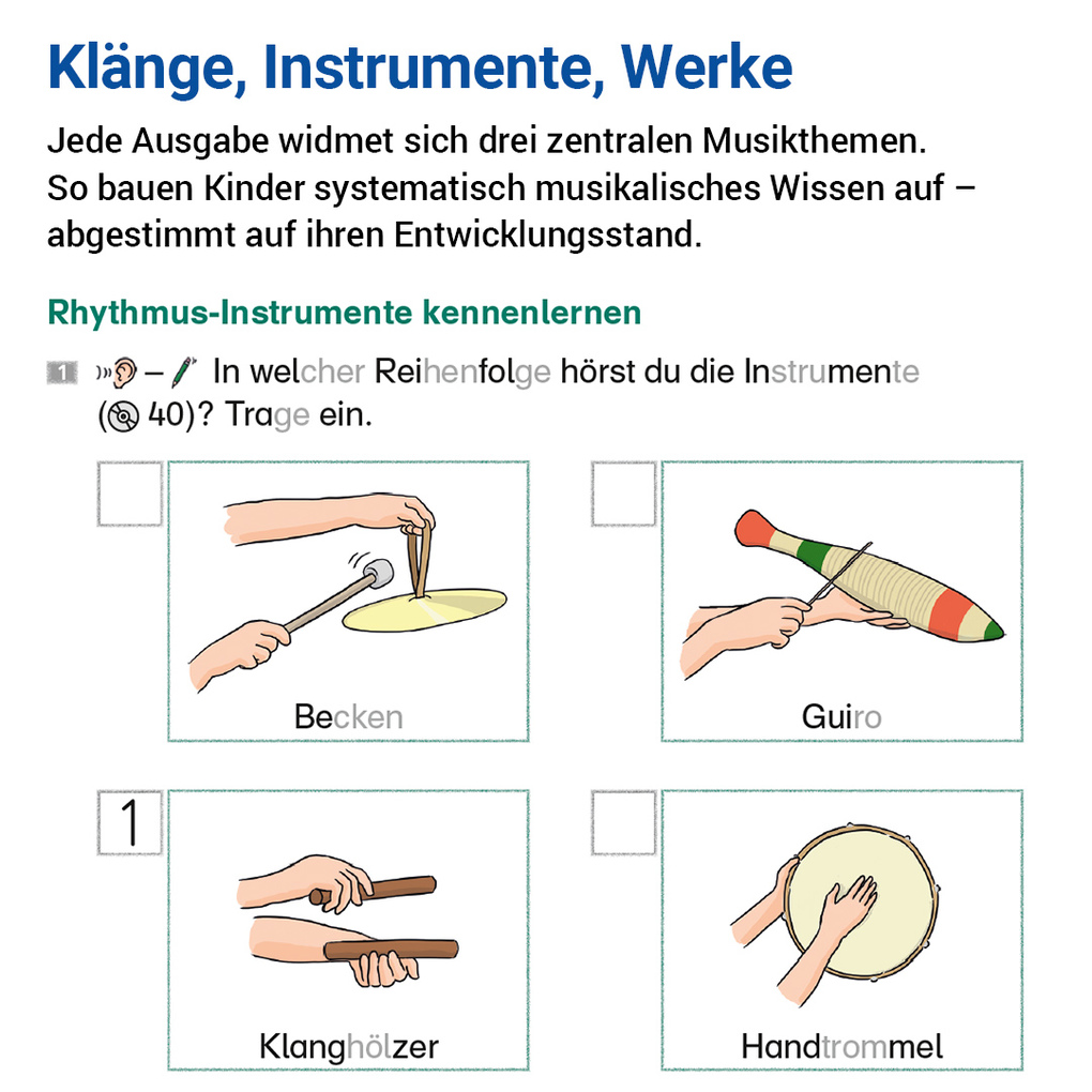 Weitere Ansicht: Das Übungsheft Musik 1/2 | Wolfgang Junge