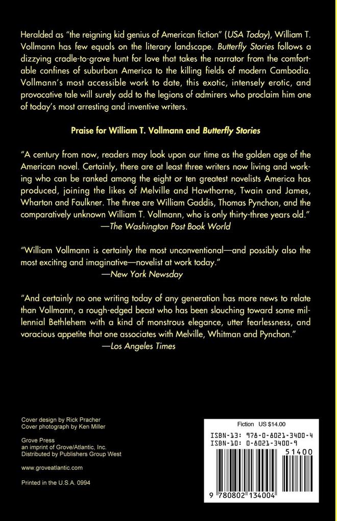 Weitere Ansicht: Butterfly Stories | William T Vollmann