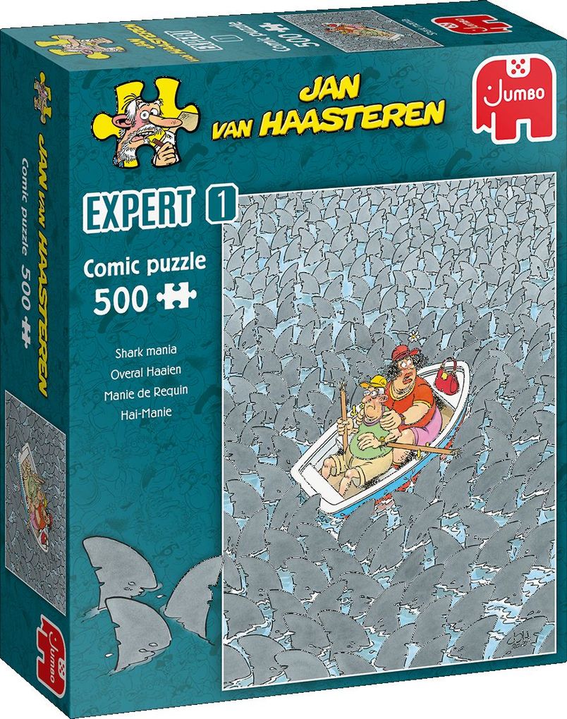 Weitere Ansicht: Jan van Haasteren Expert- Hai-Wahnsinn - 500 Teile