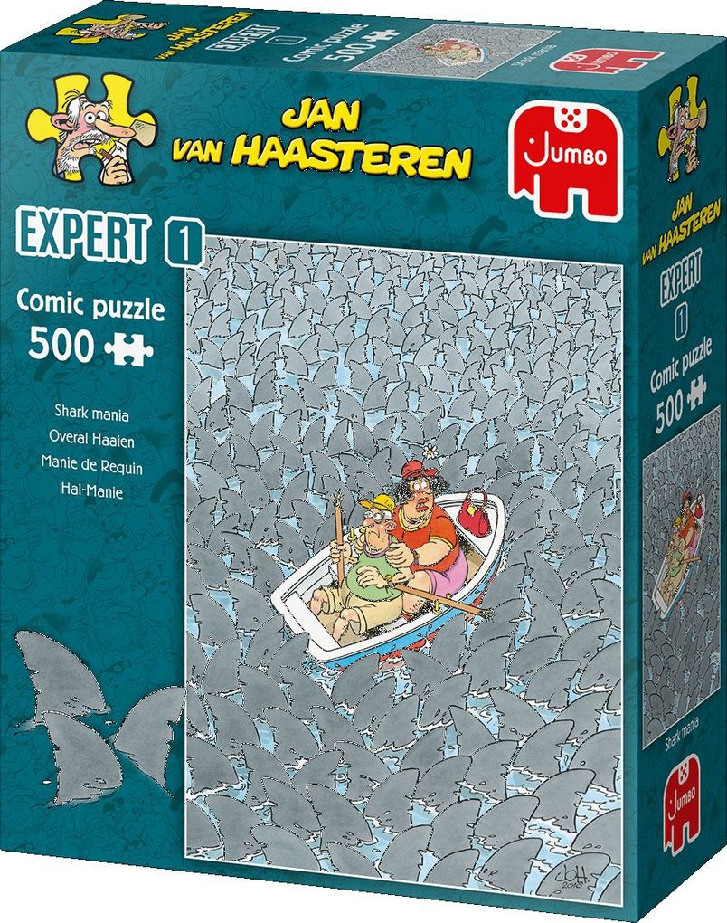 Weitere Ansicht: Jan van Haasteren Expert- Hai-Wahnsinn - 500 Teile
