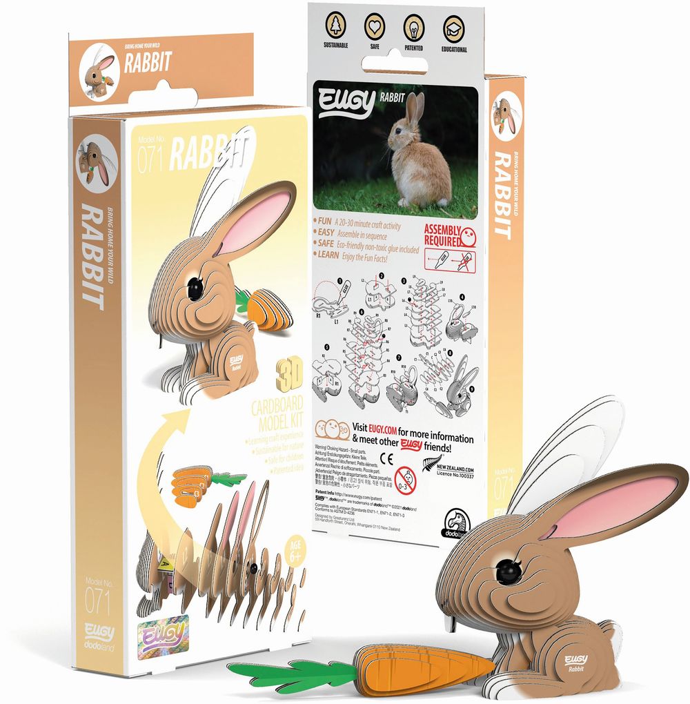 Produktbild: Eugy - 3D Bastelset Hase
