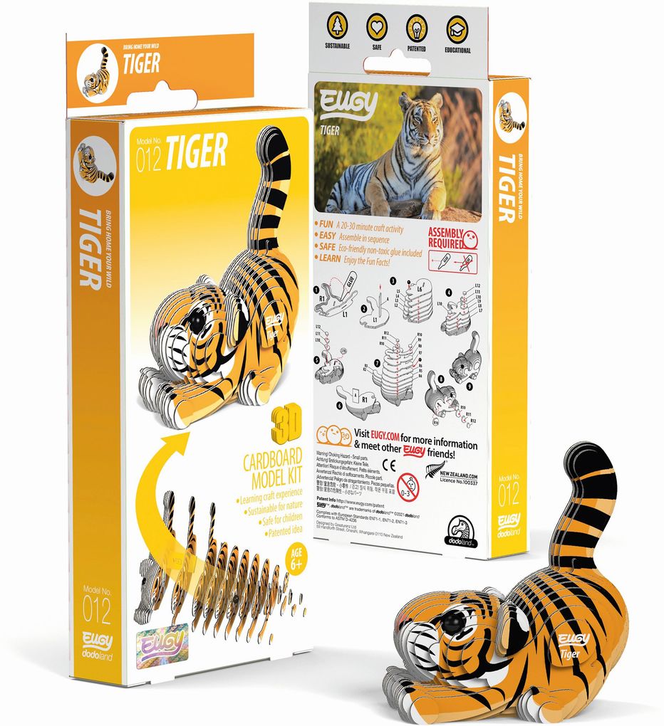Produktbild: EUGY - 3D Bastelset Tiger