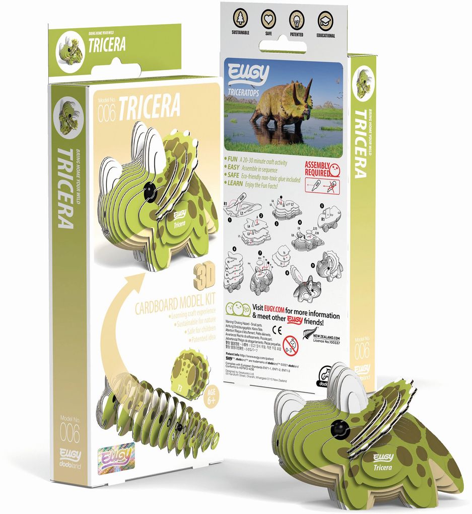 Produktbild: EUGY - 3D Bastelset Triceratops
