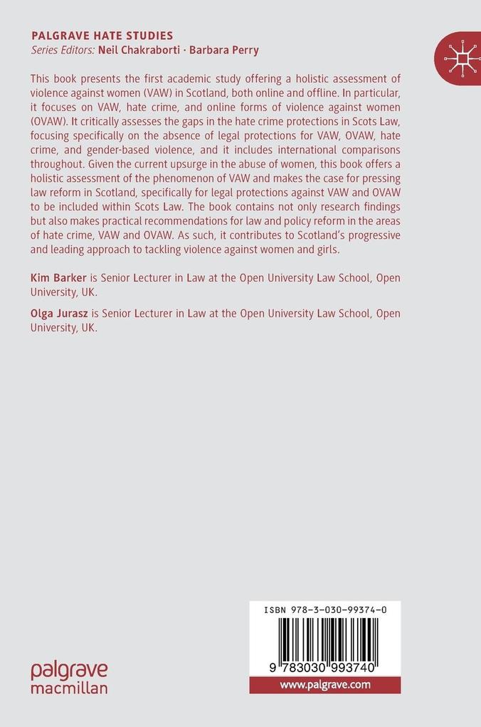 Weitere Ansicht: Violence Against Women, Hate and Law | Kim Barker, Olga Jurasz