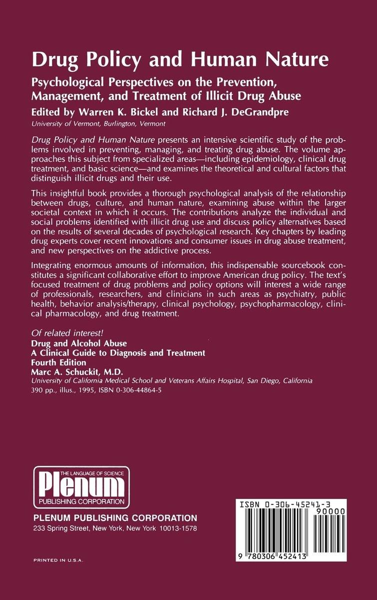 Weitere Ansicht: Drug Policy and Human Nature
