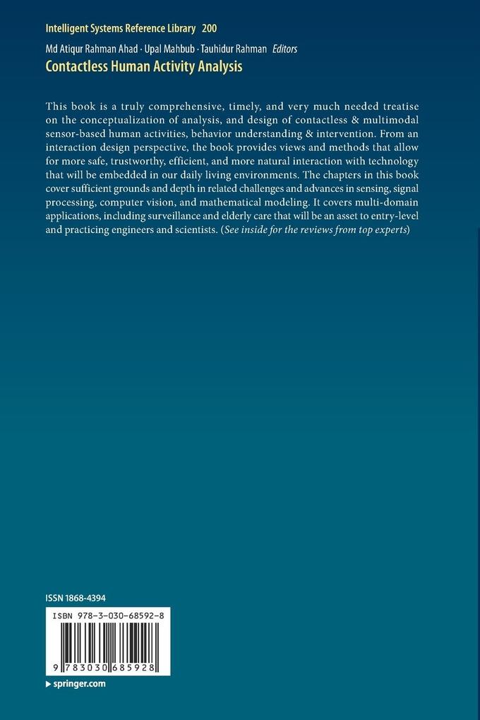 Weitere Ansicht: Contactless Human Activity Analysis