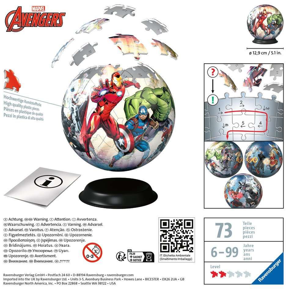 Weitere Ansicht: Ravensburger - Marvel Avengers, 72 Teile