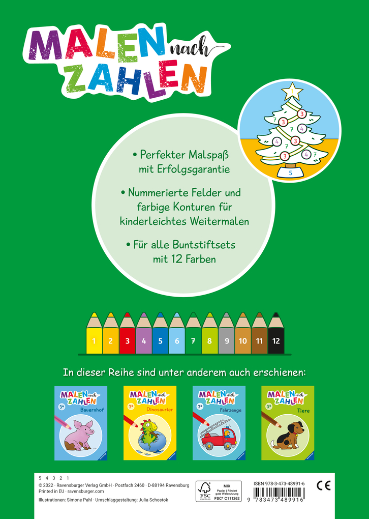 Weitere Ansicht: Malen nach Zahlen - Weihnachten