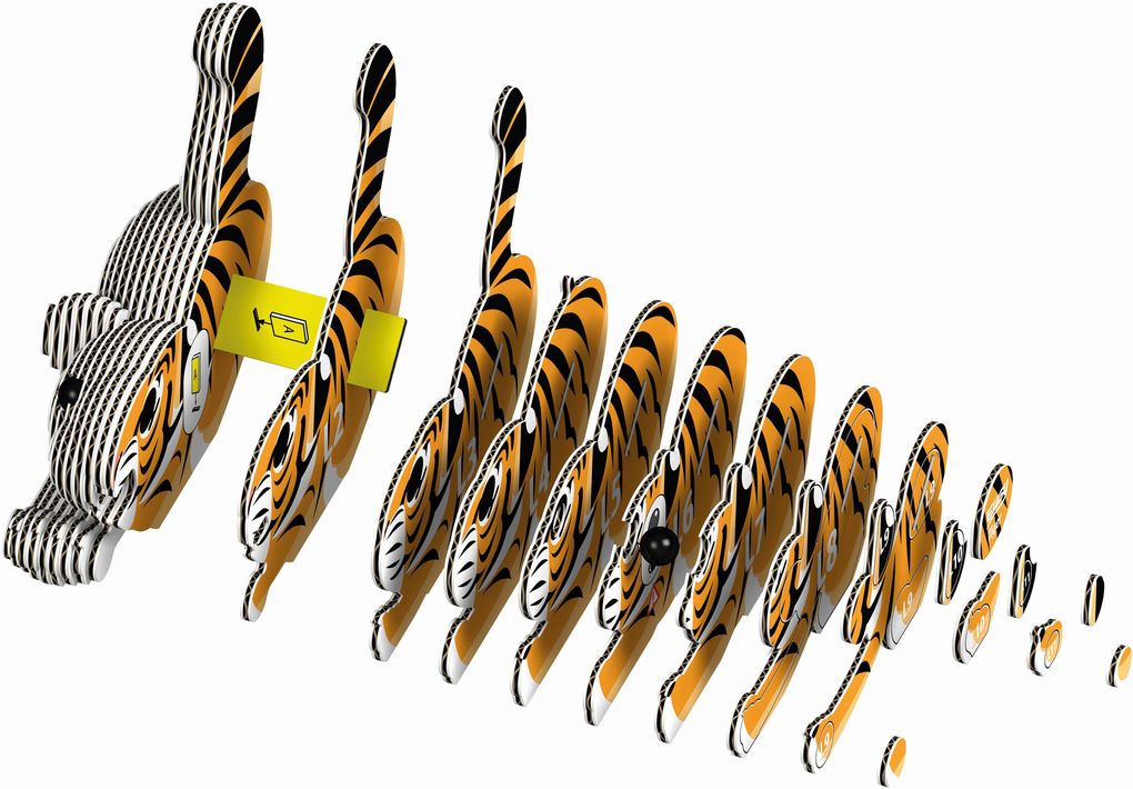 Weitere Ansicht: EUGY - 3D Bastelset Tiger