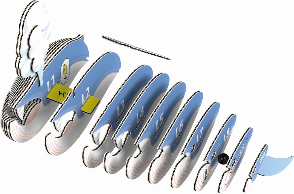 Weitere Ansicht: EUGY - 3D Bastelset Blauwal