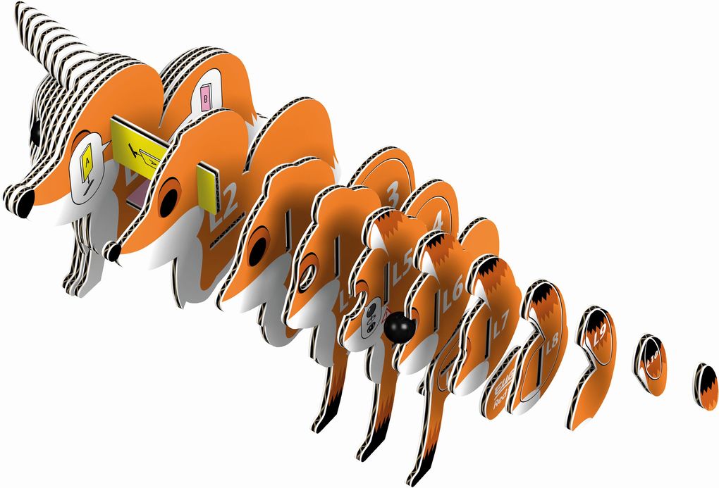 Weitere Ansicht: EUGY - 3D Bastelset Fuchs