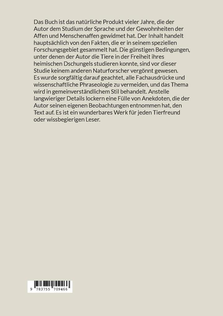 Weitere Ansicht: Die Sprache der Menschenaffen | R. L. Garner