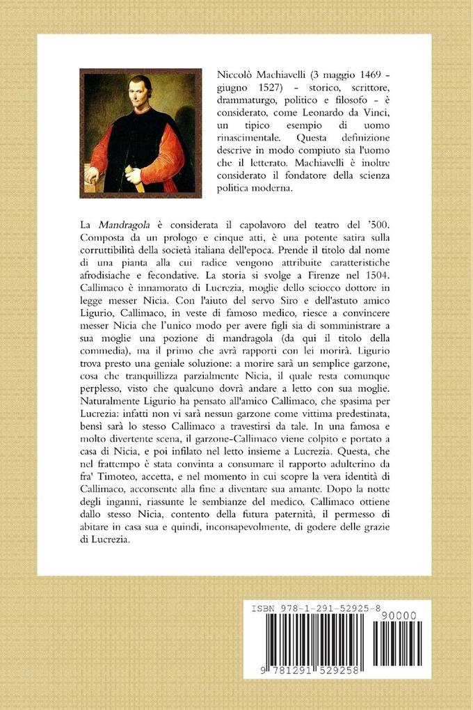 Weitere Ansicht: Mandragola | Niccolò Machiavelli