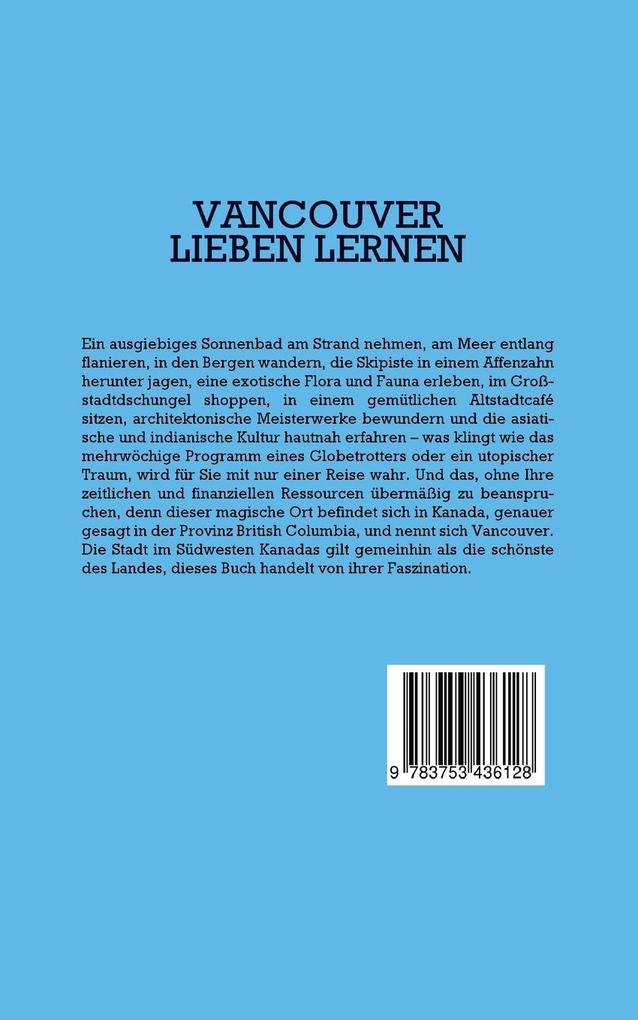 Weitere Ansicht: Vancouver lieben lernen | Sabine Menrath