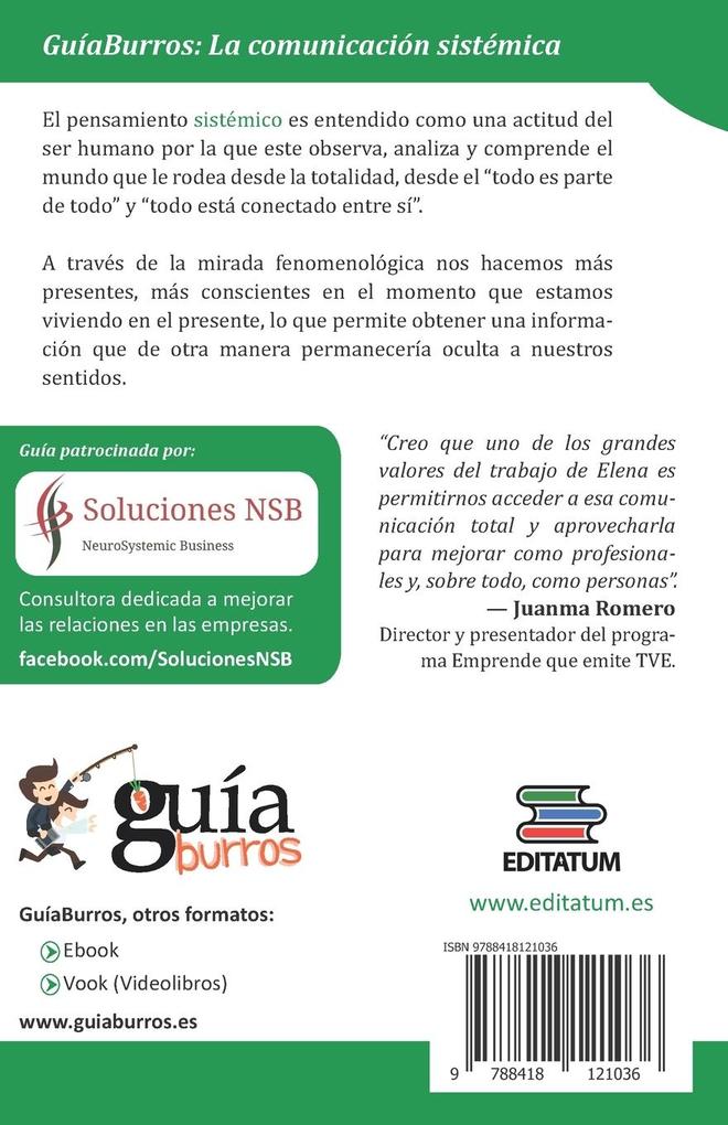 Weitere Ansicht: GuíaBurros La comunicación sistémica: Todo lo que debes saber para comunicar en la empresa