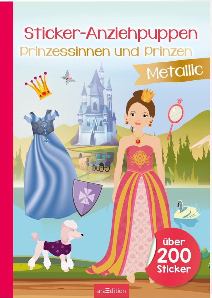 Produktbild: Sticker-Anziehpuppen Metallic - Prinzessinnen und Prinzen